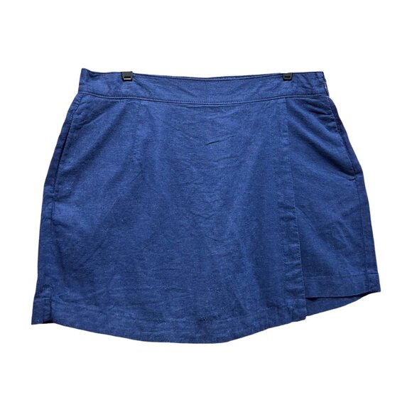 St. John's Bay - Women's Mid Rise Skort - Navy Blue - 14 - Picture 15 of 16